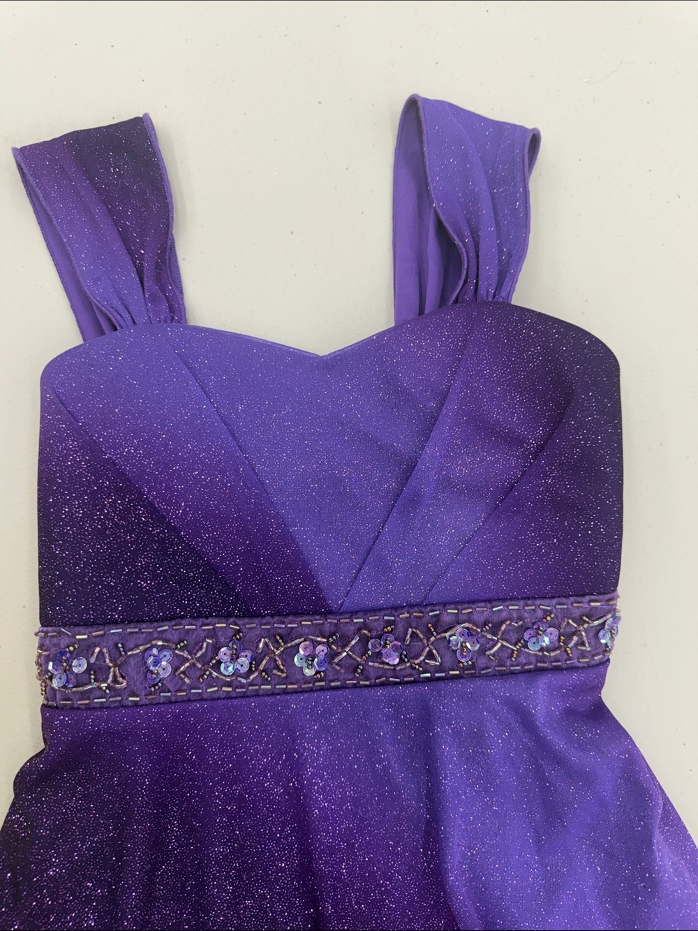 Speechless Purple Sparkle A-Line Formal Dress - Picture 3 of 5